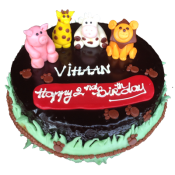 Safari fondant with chocolate